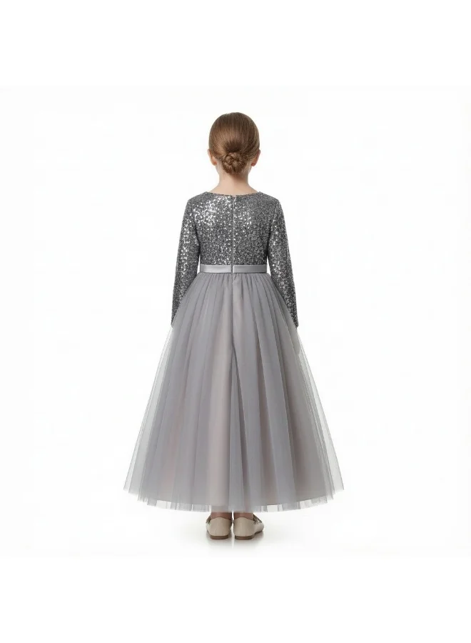 D'Daniela D'Daniela Sequin Bodice Tulle Dress